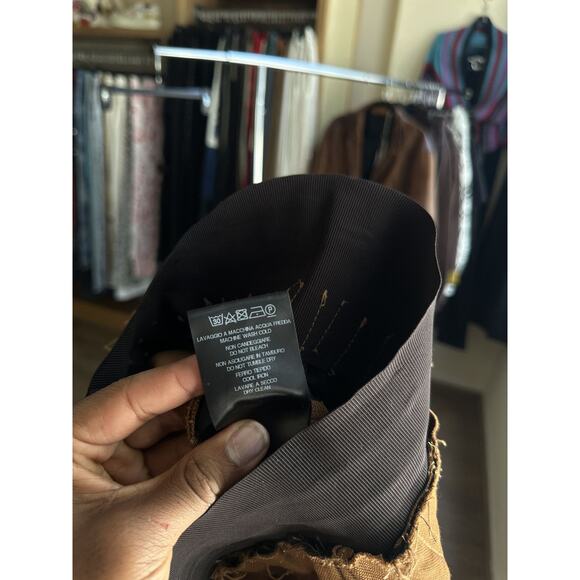 Gathered elastic cinch waist baggy denim - Picture 3 of 7